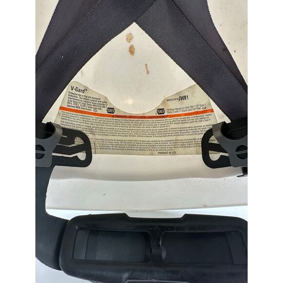 MSA V-Gard Protective Hard Hat Cap w/ Glaregard Underbrim Size Large - Picture 5 of 5